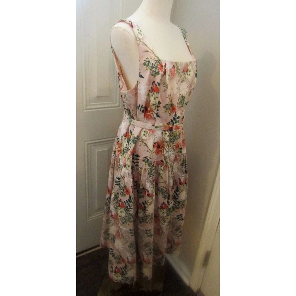 Antonio Melani Women’s Floral Fit & Flare Cotton Lined Dress – Size 14